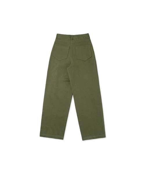 WITHOUT SUMMER（ウィズアウトサマ）の「コットンチノパンツ_カーキ（その他パンツ・レディース・その他・SMALL/MEDIUM）」の3枚目の写真