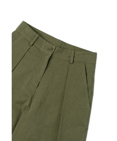 WITHOUT SUMMER（ウィズアウトサマ）の「コットンチノパンツ_カーキ（その他パンツ・レディース・その他・SMALL/MEDIUM）」の4枚目の写真