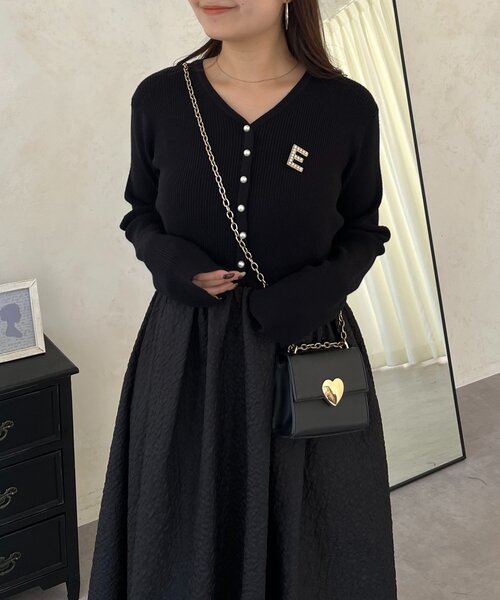 prose verse（プロズヴェール）の「【前後2way】パールボタンドッキングフレアワンピース（ワンピース・レディース・ブラック系その他/ブラック・LARGE/MEDIUM）」の18枚目の写真