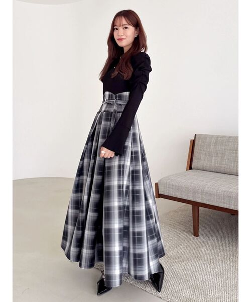 シャツカラーコルセットタックワンピース（ワンピース）｜dazzlin