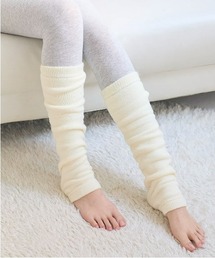 tutuanna | [まるで毛布！のような暖かさ・厚手]無地裏起毛レッグウォーマー45cm丈(レッグウォーマー)