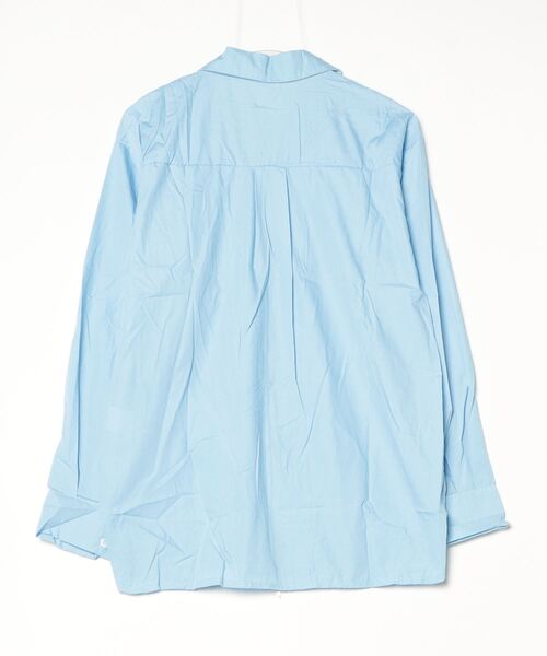 Dream garden(ドリームガーデン)の「BIGカラージップシャツ(シャツ/ブラウス・レディース・ブルー・S/M/L/XL)」の2枚目の写真