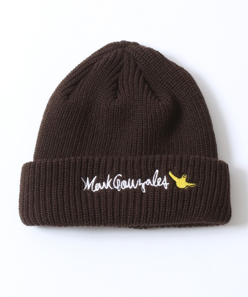 Mark Gonzales(マーク・ゴンザレス)の「MARK GONZALES/マークゴンザレス 別注 ロゴ刺繍 ニットキャップ ニットワッチ レディース メンズ(ニットキャップ/ビーニー・メンズ・ブラック/カーキ/ブラウン・FREE)」の5枚目の写真