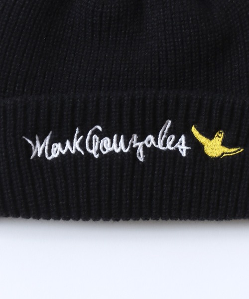 Mark Gonzales(マーク・ゴンザレス)の「MARK GONZALES/マークゴンザレス 別注 ロゴ刺繍 ニットキャップ ニットワッチ レディース メンズ(ニットキャップ/ビーニー・メンズ・ブラック/カーキ/ブラウン・FREE)」の8枚目の写真