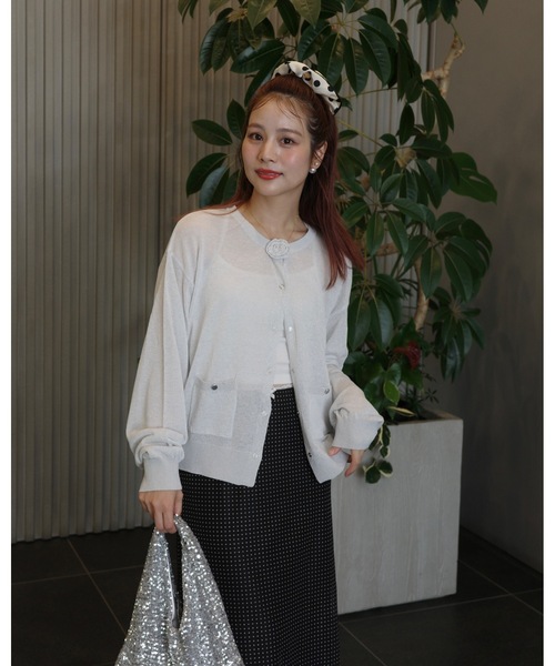 jumelle（ジュメロ）の「【結婚式/オケージョン】shiny hand bag（ハンドバッグ・レディース・シルバー・FREE）」の3枚目の写真