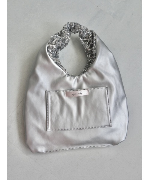 jumelle（ジュメロ）の「【結婚式/オケージョン】shiny hand bag（ハンドバッグ・レディース・シルバー・FREE）」の8枚目の写真