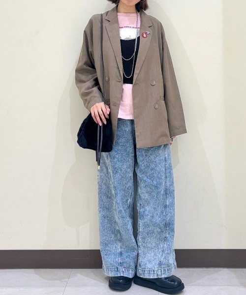 Right-on(ライトオン)の「HONEYSUCKLE ROSE(ハニーサックルローズ)【レディース】フェイクファー巾着バッグ(ショルダーバッグ・レディース・ブラック/ベージュ/ブラウン・ONE SIZE)」の10枚目の写真