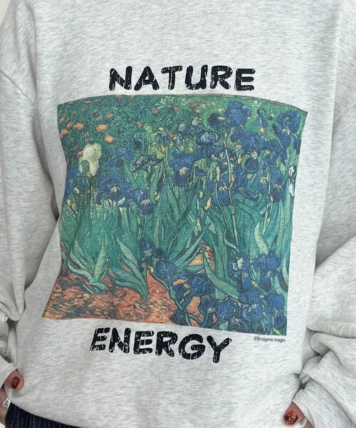 CPCM（シーピーシーエム）の「絵画アートスウェットプルオーバー（Tシャツ/カットソー・レディース・ホワイト/グレー/アイボリー・LARGE/MEDIUM）」の11枚目の写真