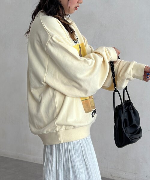 CPCM（シーピーシーエム）の「絵画アートスウェットプルオーバー（Tシャツ/カットソー・レディース・ホワイト/グレー/アイボリー・LARGE/MEDIUM）」の18枚目の写真