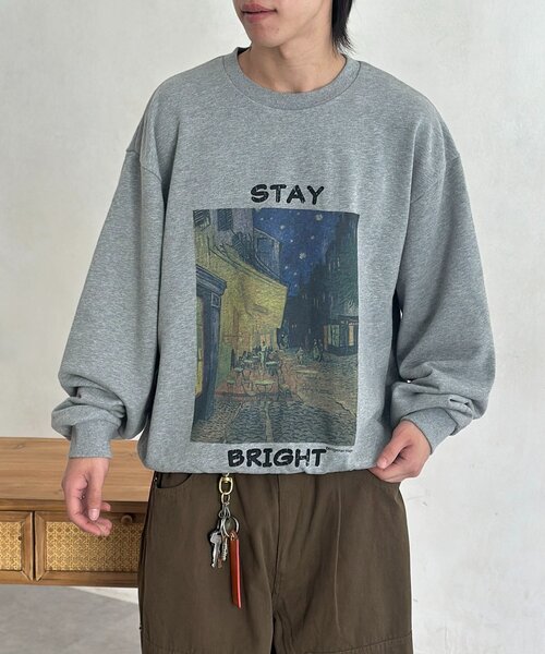 CPCM（シーピーシーエム）の「絵画アートスウェットプルオーバー（Tシャツ/カットソー・レディース・ホワイト/グレー/アイボリー・LARGE/MEDIUM）」の22枚目の写真