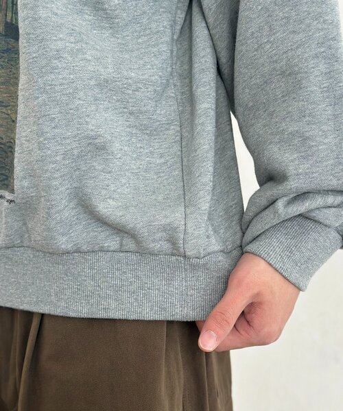 CPCM（シーピーシーエム）の「絵画アートスウェットプルオーバー（Tシャツ/カットソー・レディース・ホワイト/グレー/アイボリー・LARGE/MEDIUM）」の4枚目の写真