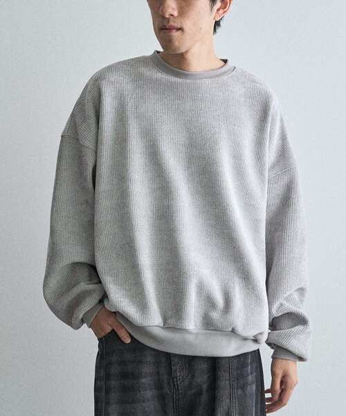 CRAFT STANDARD BOUTIQUE（クラフトスタンダードブティック）の「裏フリースモールスウェット（スウェット・メンズ・ライトグレー/ブラウン/ブラック・XL/M/L）」の2枚目の写真