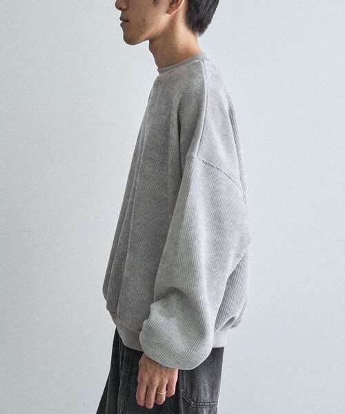 CRAFT STANDARD BOUTIQUE（クラフトスタンダードブティック）の「裏フリースモールスウェット（スウェット・メンズ・ライトグレー/ブラウン/ブラック・XL/M/L）」の5枚目の写真