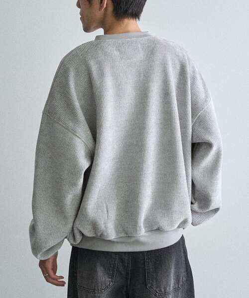 CRAFT STANDARD BOUTIQUE（クラフトスタンダードブティック）の「裏フリースモールスウェット（スウェット・メンズ・ライトグレー/ブラウン/ブラック・XL/M/L）」の6枚目の写真