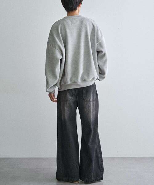 CRAFT STANDARD BOUTIQUE（クラフトスタンダードブティック）の「裏フリースモールスウェット（スウェット・メンズ・ライトグレー/ブラウン/ブラック・XL/M/L）」の9枚目の写真