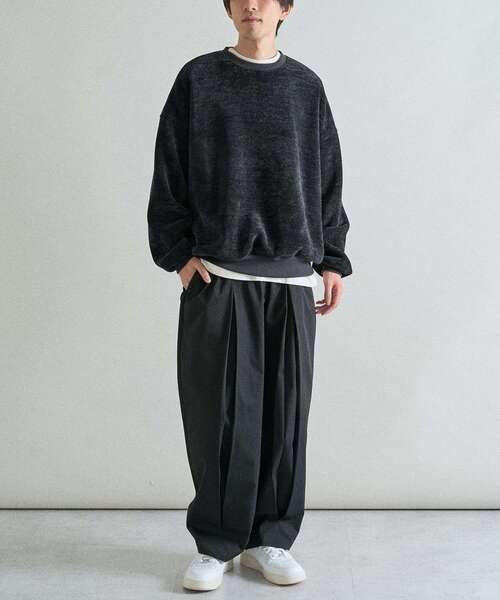 CRAFT STANDARD BOUTIQUE（クラフトスタンダードブティック）の「裏フリースモールスウェット（スウェット・メンズ・ライトグレー/ブラウン/ブラック・XL/M/L）」の13枚目の写真