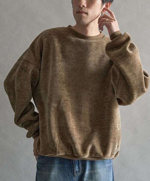 CRAFT STANDARD BOUTIQUE（クラフトスタンダードブティック）の「裏フリースモールスウェット（スウェット・メンズ・ライトグレー/ブラウン/ブラック・XL/M/L）」の16枚目の写真