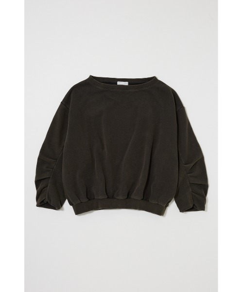 MOUSSY（マウジー）の「WASHED OFF SHOULDER スウェット（スウェット・レディース・オフホワイト/ブルー/ライトブラック・FREE）」の2枚目の写真
