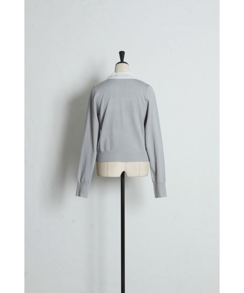 &. NOSTALGIA(アンドドットノスタルジア)の「ケミカルレースボウタイニット(ニット/セーター・レディース・ブラック/グレー・M)」の19枚目の写真