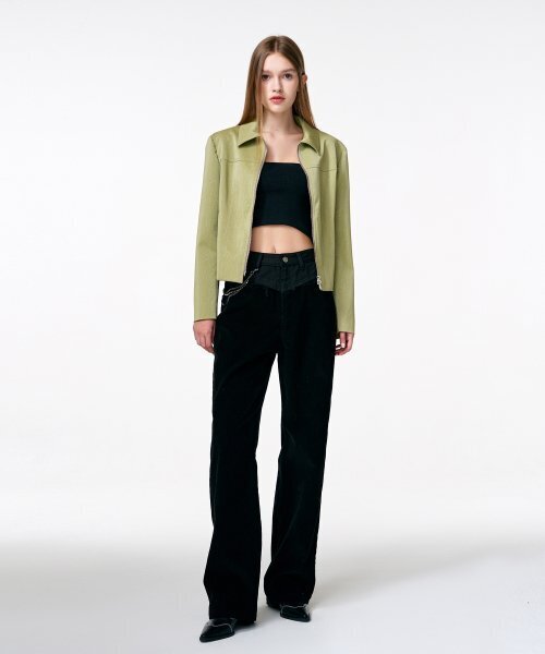 ETMON（エトモン）の「Corduroy Mix Pants  Black（その他パンツ・レディース・その他・MEDIUM/LARGE）」の2枚目の写真