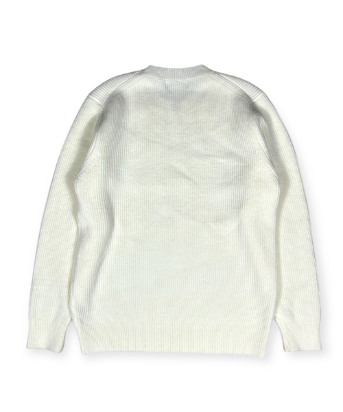 BORN SLIPPY(ボーンスリッピー)の「Soft Hachi Cushion Round Knit (Ivory)(ニット/セーター・メンズ・その他・FREE)」の2枚目の写真