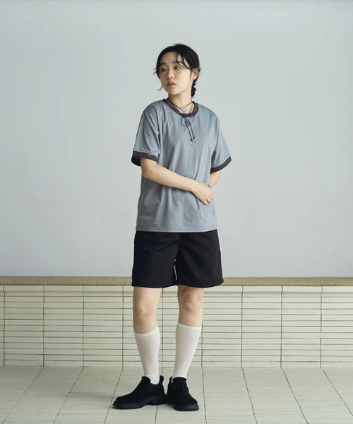 merrylatte(メリーラテ)の「tuck straight half pants(その他パンツ・レディース・ブラック・FREE)」の13枚目の写真