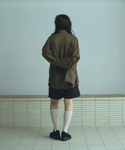 merrylatte(メリーラテ)の「tuck straight half pants(その他パンツ・レディース・ブラック・FREE)」の18枚目の写真
