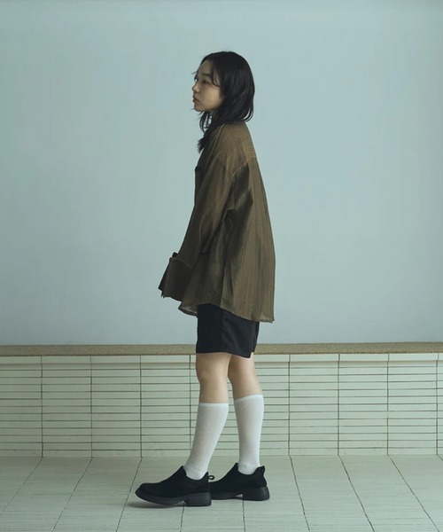merrylatte(メリーラテ)の「tuck straight half pants(その他パンツ・レディース・ブラック・FREE)」の19枚目の写真