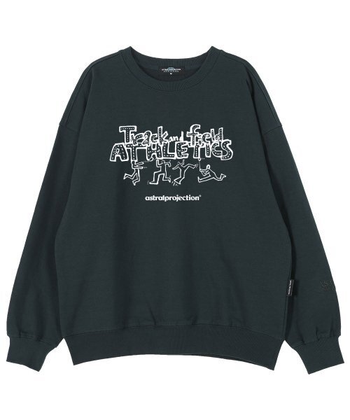 ASTRAL PROJECTION(アストラルプロジェクション)の「トラックアンドフィールド オーバーサイズ ドロップショルダー スウェット_グリーン(スウェット・メンズ・その他・X-LARGE)」の1枚目の写真