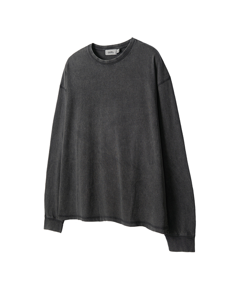 COSTUME O’CLOCK（コスチュームオクロック）の「ピグメント切り替えラウンドロングスリーブTシャツ7COLOR COOSTS251（Tシャツ/カットソー・メンズ・ネイビー/ダークグレー/ベージュ/ブラック×ホワイト/ホワイト/グレー/ブラック・LARGE/MEDIUM/SMALL）」の5枚目の写真