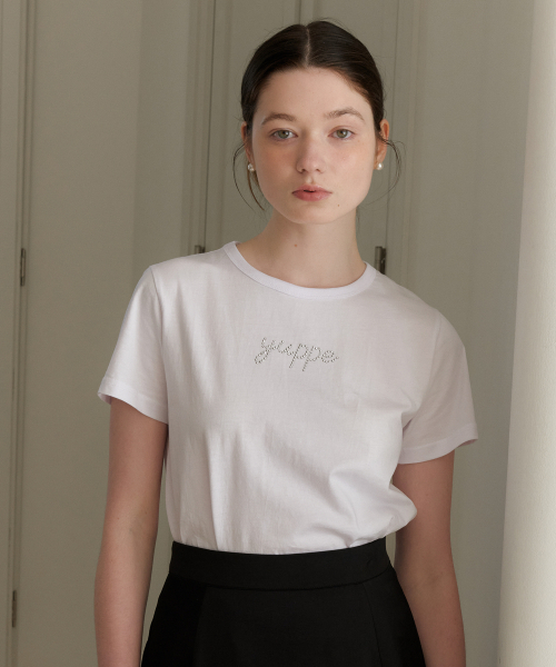 YUPPE(ヨッペ)の「DOTTED YUPPE T-SHIRT_WHITE(Tシャツ/カットソー・レディース・その他・FREE)」の4枚目の写真