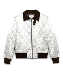 ROLLINGSTUDIOS（ローリングスタジオ）の「QUILTED BOMBER JACKET SATIN METAL GRAY（ダウンジャケット/コート）」