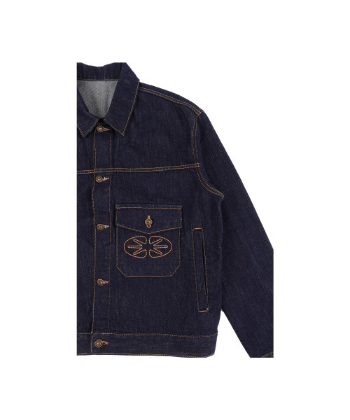 ERTR(イーアールティーアール)の「Essential Denim Trucker Jacket Indigo(デニムジャケット・レディース・その他・SMALL/MEDIUM/LARGE)」の4枚目の写真