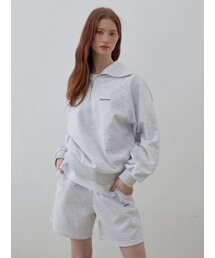 トレーニングショートパンツホワイトグレー[T21]