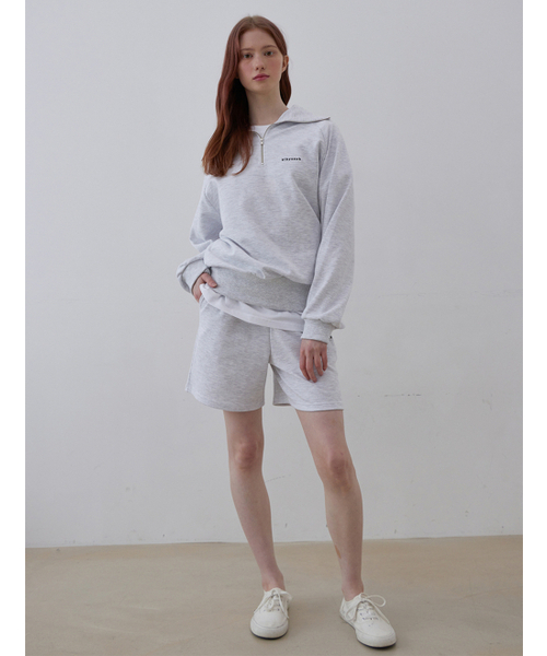 BIBYSEOB（バイバイソプ）の「トレーニングショートパンツホワイトグレー[T21]（その他パンツ・レディース・その他・FREE）」の5枚目の写真