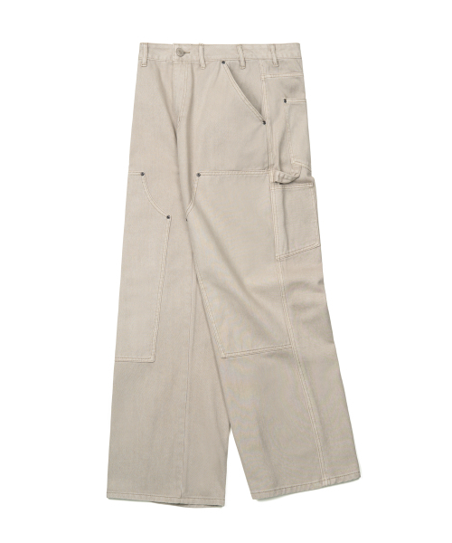 EXCONTAINER(エックスコンテナ)の「ダブルニーカーペンターダイングパンツ (GREIGE)(その他パンツ・メンズ・その他・MEDIUM/LARGE/X-LARGE/SMALL)」の17枚目の写真