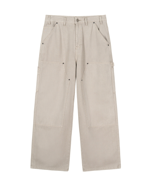 EXCONTAINER(エックスコンテナ)の「ダブルニーカーペンターダイングパンツ (GREIGE)(その他パンツ・メンズ・その他・MEDIUM/LARGE/X-LARGE/SMALL)」の18枚目の写真