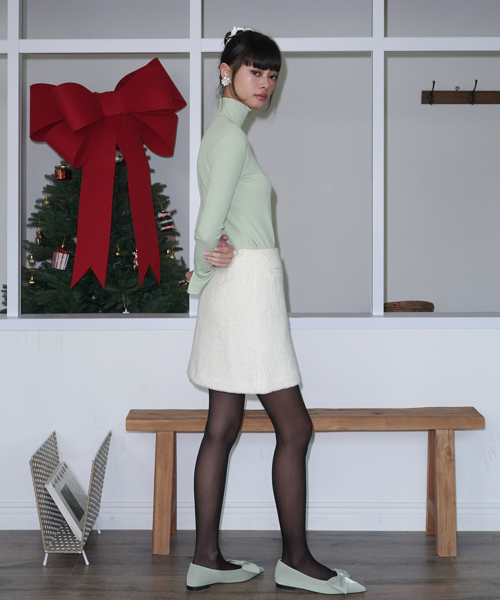 OPENING SUNSHINE(オープニングサンシャイン)の「ブークルウールポケットミニスカート_アイボリー(スカート・レディース・アイボリー・SMALL/MEDIUM)」の6枚目の写真