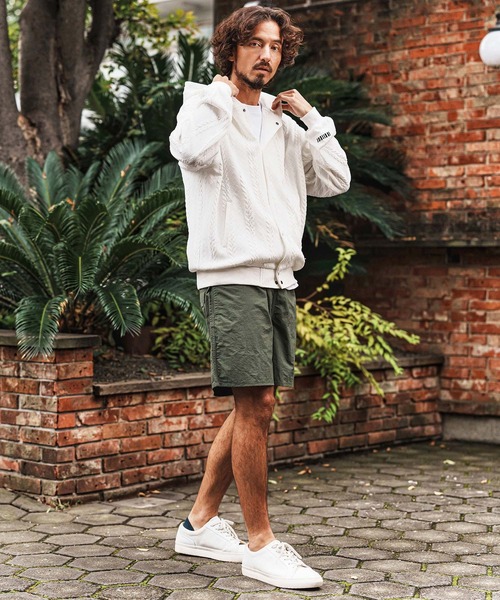 felkod（フィルコッド）の「mpa4011-Cable Knit Like Jacquard Knit sew Parka パーカー(F26S040)（パーカー・メンズ・ホワイト/ブラック/ネイビー・S/M/L）」の8枚目の写真