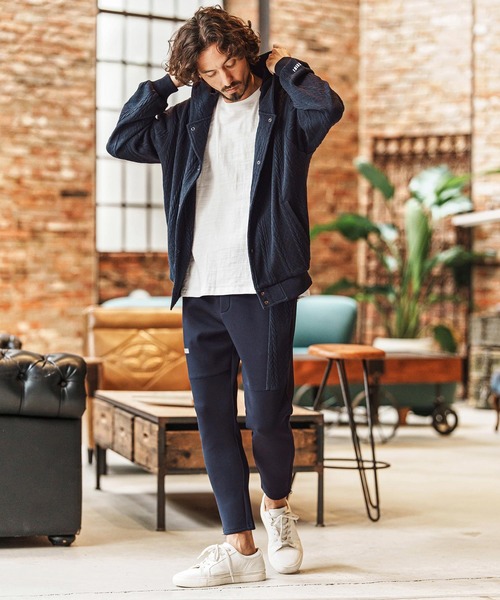 felkod（フィルコッド）の「mpa4011-Cable Knit Like Jacquard Knit sew Parka パーカー(F26S040)（パーカー・メンズ・ホワイト/ブラック/ネイビー・S/M/L）」の14枚目の写真