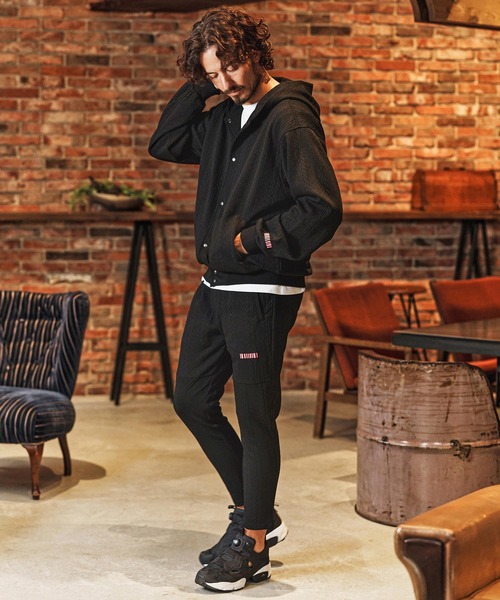 felkod（フィルコッド）の「mpa4011-Cable Knit Like Jacquard Knit sew Parka パーカー(F26S040)（パーカー・メンズ・ホワイト/ブラック/ネイビー・S/M/L）」の19枚目の写真