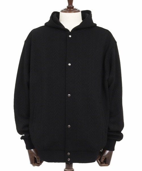 felkod（フィルコッド）の「mpa4011-Cable Knit Like Jacquard Knit sew Parka パーカー(F26S040)（パーカー・メンズ・ホワイト/ブラック/ネイビー・S/M/L）」の21枚目の写真