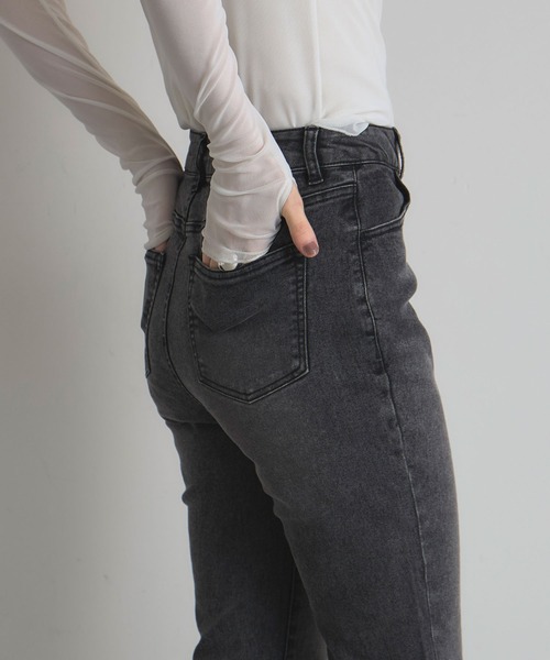 &. NOSTALGIA(アンドドットノスタルジア)の「【美シルエット】ストレッチフレアデニムパンツ(デニムパンツ・レディース・グレー/ブルー・S/M)」の9枚目の写真
