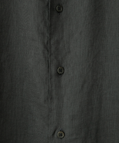 BLANKROOM(ブランクルーム)の「フレンチリネンシャツ_CHARCOAL(シャツ/ブラウス・メンズ・その他・1/2/3/4)」の4枚目の写真