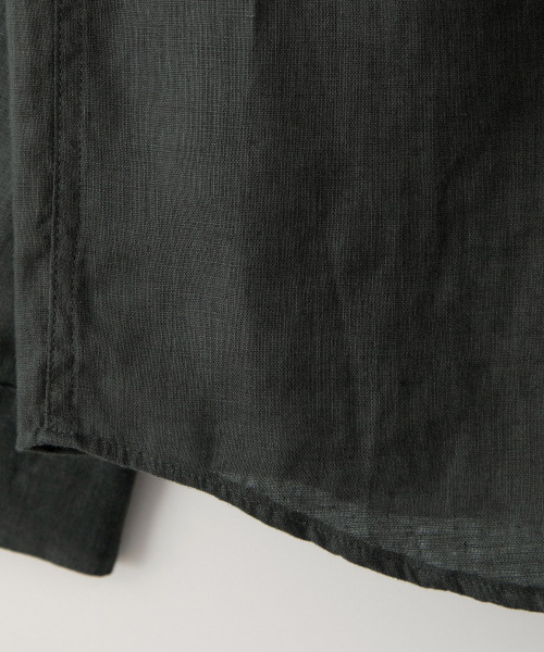BLANKROOM(ブランクルーム)の「フレンチリネンシャツ_CHARCOAL(シャツ/ブラウス・メンズ・その他・1/2/3/4)」の5枚目の写真