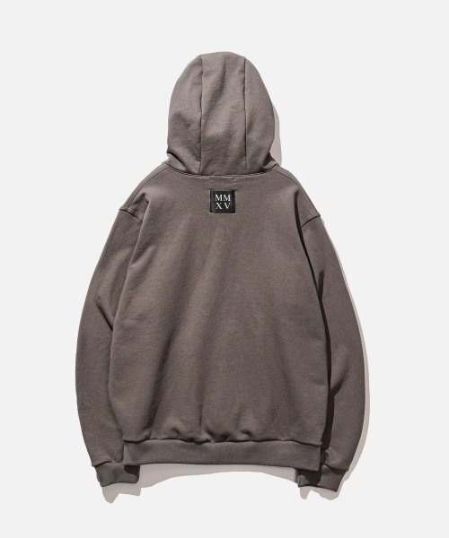 VASTIC(バスティック)の「スタッドダブルステッチフードパーカー_チャコール(パーカー・メンズ・その他・LARGE/MEDIUM)」の3枚目の写真