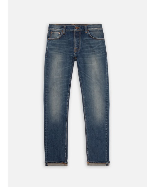 Nudie Jeans（ヌーディージーンズ）の「Nudie Jeans/ヌーディージーンズ Grim Tim / ストレートスリムフィットジーンズ / Ghost Selvage（デニムパンツ・メンズ・ライトインディゴブルー・32/31/30/34/33）」の2枚目の写真