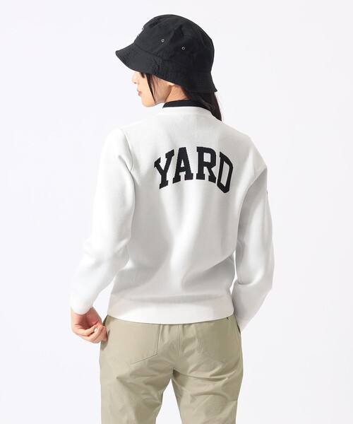 BEAMS GOLF(ビームスゴルフ)の「〈WOMEN〉ORANGE LABEL / YARD ジャカード ニット(ニット/セーター・レディース・ホワイト/グリーン・MEDIUM/LARGE)」の6枚目の写真
