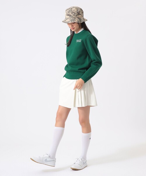 BEAMS GOLF(ビームスゴルフ)の「〈WOMEN〉ORANGE LABEL / YARD ジャカード ニット(ニット/セーター・レディース・ホワイト/グリーン・MEDIUM/LARGE)」の7枚目の写真