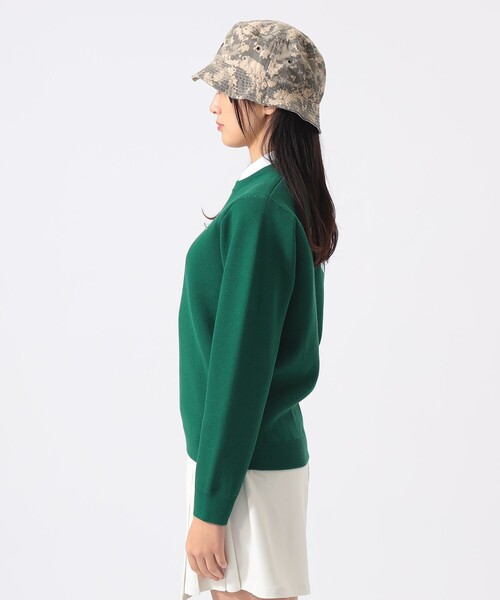 BEAMS GOLF(ビームスゴルフ)の「〈WOMEN〉ORANGE LABEL / YARD ジャカード ニット(ニット/セーター・レディース・ホワイト/グリーン・MEDIUM/LARGE)」の11枚目の写真